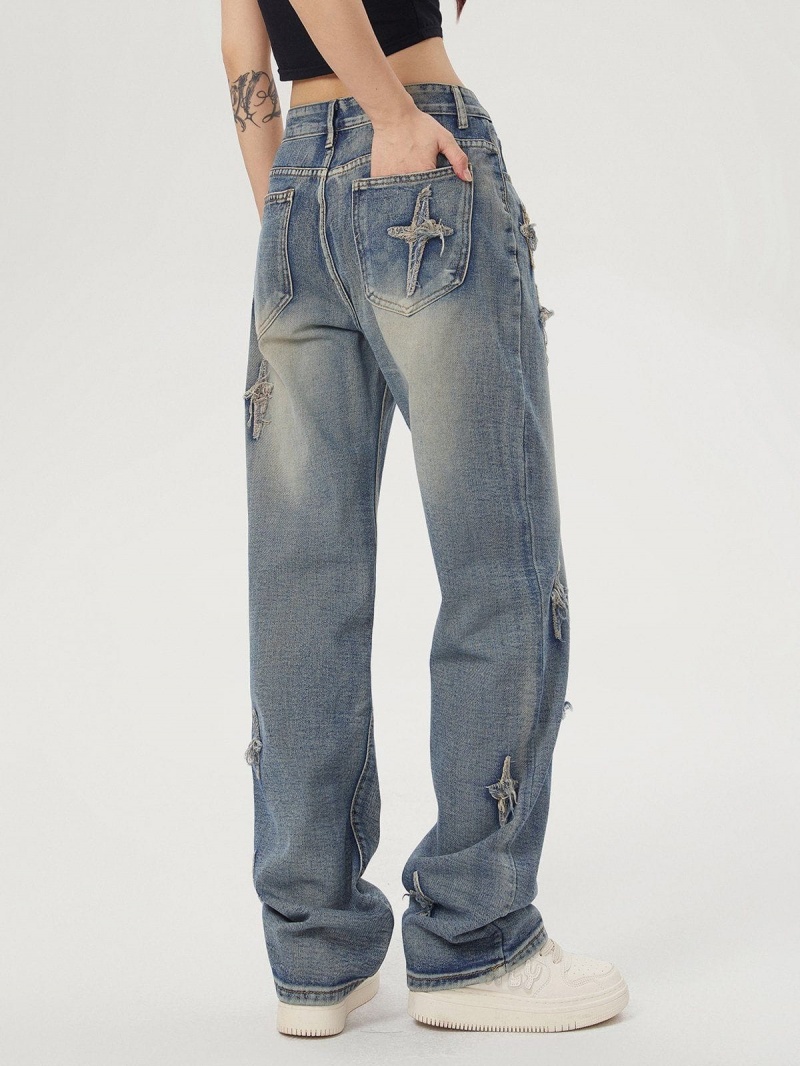 Marron  Jean Aelfric Eden Star Embroidered Washed - ZIG-2610643